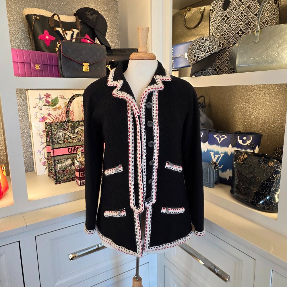 Chanel Navy Jacket Size 42 NWT NEW $7600